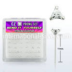 nyzbtc bend it to fit nose studs silver 925 nose