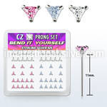 nyzbtm bend it to fit nose studs silver 925 nose