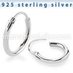 phol pair sterling silver hoop earrings