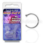 pkcln fake illusion hoops surgical steel 316l nose