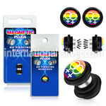 pkmp73 cheaters  illusion plugs and tapers acrylic body jewelry belly button