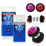 pkmp76 cheaters  illusion plugs and tapers acrylic body jewelry belly button