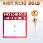 rbib25 labrets lip rings gold labrets chin