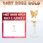 rbibt2 labrets lip rings gold labrets chin