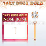 rbzsc1 nose bone gold nose