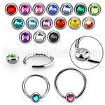 rccr4 hoops captive rings surgical steel 316l eyebrow