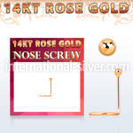 rscb1 l shape nose studs gold nose