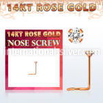 rsczc1 l shape nose studs gold nose