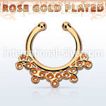 rssepd5 fake illusion body jewelry silver 925 septum