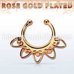 rssepd6 fake illusion body jewelry silver 925 septum