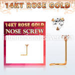 rszhc1 l shape nose studs gold nose