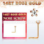 rszsc1 l shape nose studs gold nose