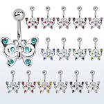 se013 belly rings surgical steel 316l belly button