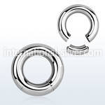 seg2 seamless segment rings surgical steel 316l ear lobe
