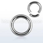seg6 seamless segment rings surgical steel 316l ear lobe