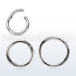 segh14 seamless segment rings surgical steel 316l ear lobe