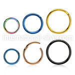 seght18 seamless segment rings anodized surgical steel 316l eyebrow