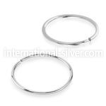 sel22 surgical steel seamless nose ring hoop