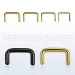septa straight barbells anodized surgical steel 316l septum