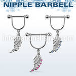 snpod17 straight barbells surgical steel 316l nipple