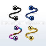 spetb4 spirals twisters anodized surgical steel 316l eyebrow