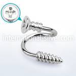 spscw spirals twisters surgical steel 316l labrets chin