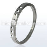 sruc7 tungsten ring with holes surround central crystal