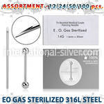 sset07 professional piercing kit steel tongue piercing needle