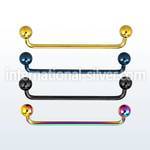 subta surface piercing anodized surgical steel 316l surface piercings