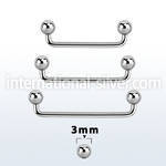 sudb3 surface piercing surgical steel 316l surface piercings