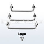 sudcn3 surface piercing surgical steel 316l surface piercings
