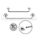 sudid straight barbells surgical steel 316l surface piercings