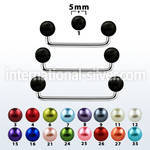 sudpr5 surface piercing surgical steel 316l with acrylic parts surface piercings
