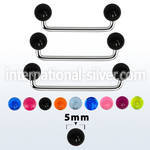 sudvb5 surface piercing surgical steel 316l with acrylic parts surface piercings
