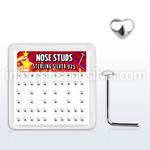 sxvhr l shape nose studs silver 925 nose