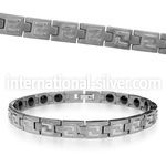 tb12 titanium bracelet with germanium chain links