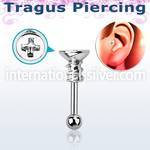 trg14 straight barbells surgical steel 316l tragus