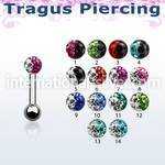 trg7e straight barbells surgical steel 316l tragus
