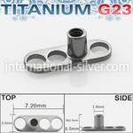 tsa2 dermals titanium g23 implant grade belly button