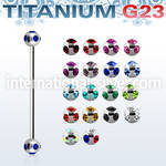 ubb5c straight barbells titanium g23 implant grade 