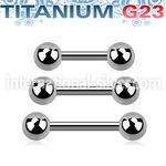 ubber20 titanium helix straight barbell 16g two 4mm balls