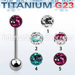 ubbfr5c straight barbells titanium g23 implant grade tongue