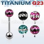 ubbfr6d straight barbells titanium g23 implant grade tongue