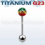 ubbfr6r straight barbells titanium g23 implant grade tongue