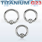 ubcr10 hoops captive rings titanium g23 implant grade ear lobe