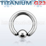 ubcr6 hoops captive rings titanium g23 implant grade ear lobe