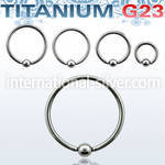 ubcrs hoops captive rings titanium g23 implant grade nose