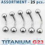 ublk195 belly rings titanium g23 implant grade belly button