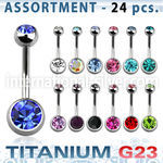 ublk20a belly rings titanium g23 implant grade belly button