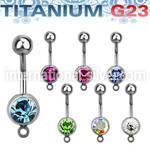 ubn1cgh belly rings titanium g23 implant grade belly button